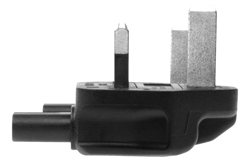 Angled IEC C7 To British BS1363 UK Power Plug Adapter 2 Angled IEC C7 To British BS1363 UK Power Plug Adapter - Image 2
