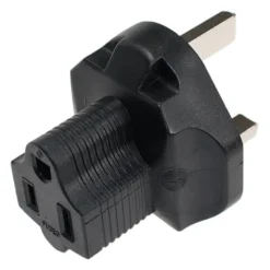USA NEMA 5-15R Female To UK BS1363 Power Plug Adapter