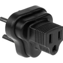 USA NEMA 5-15R To India/South Africa Power Plug Adapter