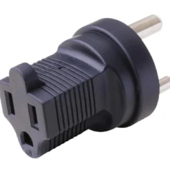 USA NEMA 5-15R To India/South Africa Power Plug Adapter (TYPE D Plug)
